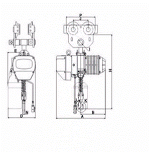 環(huán)鏈電動葫蘆-1噸手動運行式