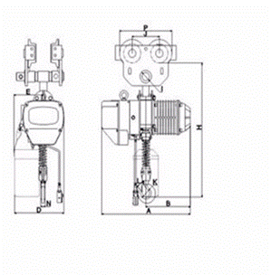 環(huán)鏈電動葫蘆-2噸手動運行式