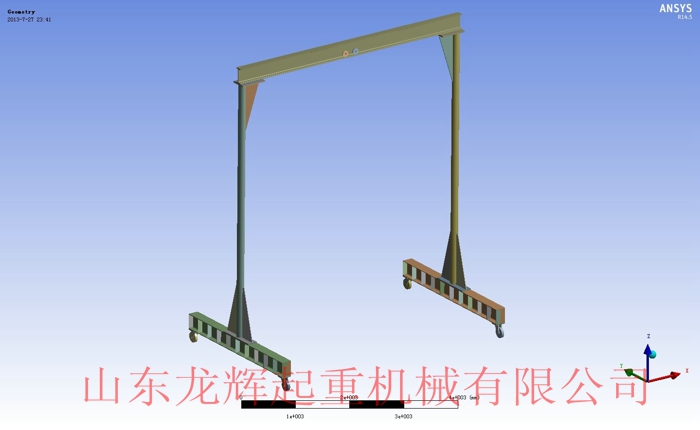 簡易手推龍門架起重機(jī)