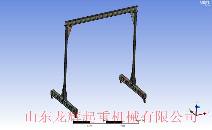 簡易手推龍門架起重機(jī)