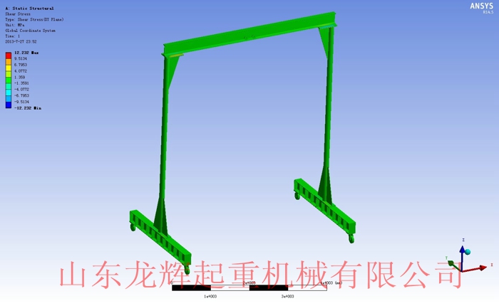 簡易手推龍門架起重機(jī)