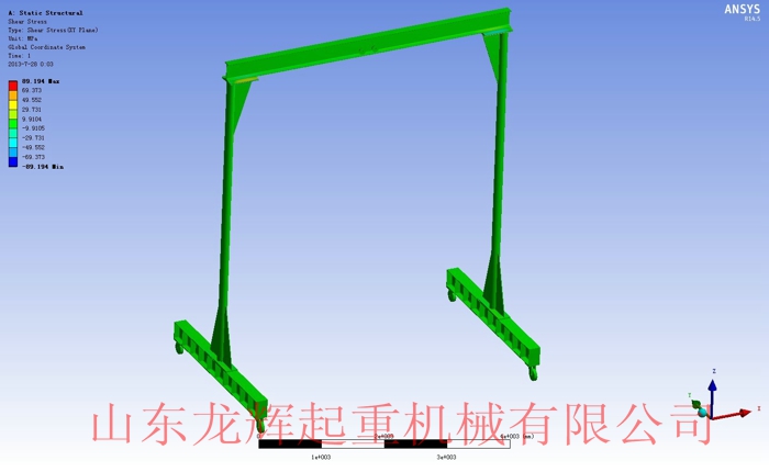 簡易手推龍門架起重機(jī)